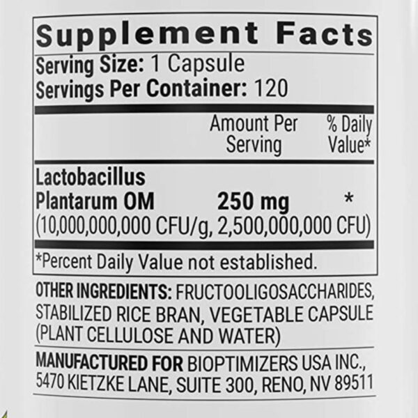 P3-OM BY BIOPTIMIZERS Ingredients